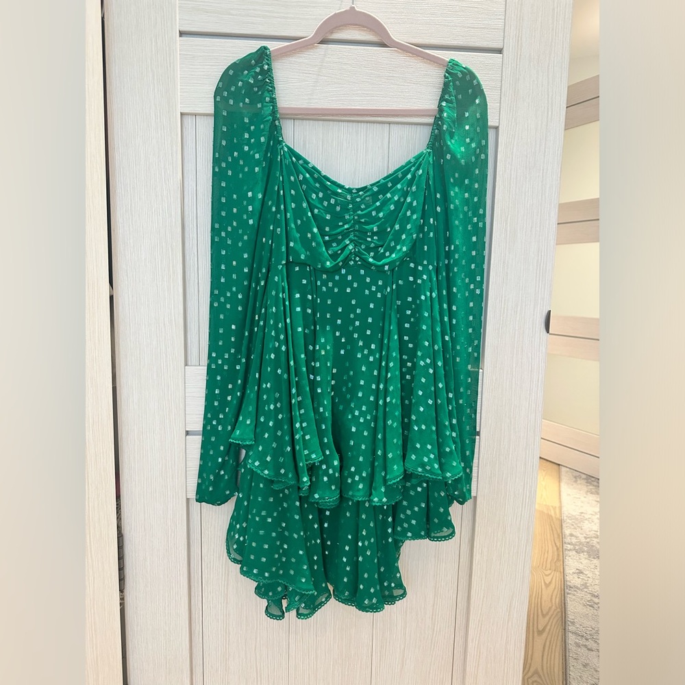 ROCOCO SAND GREEN DRESS XS